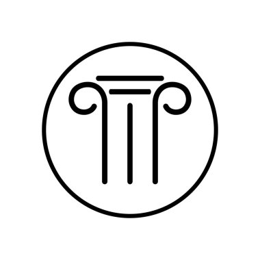 Sütun simgesi vektör illüstrasyon tasarımı