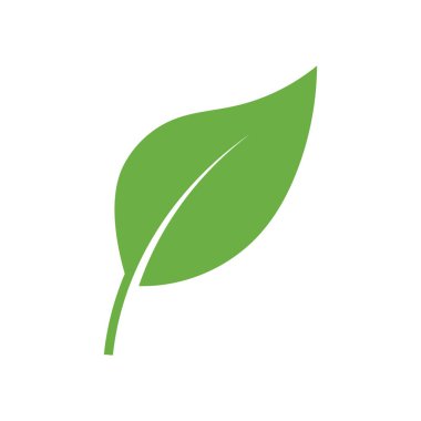 Yaprak Logosu Simgesi Grafik Arkaplan Şablonu