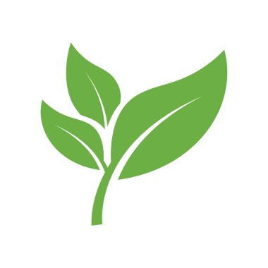 Yaprak Logosu Simgesi Grafik Arkaplan Şablonu