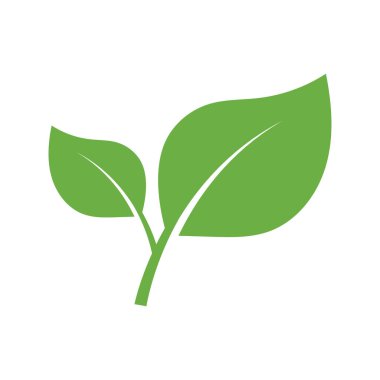 Yaprak Logosu Simgesi Grafik Arkaplan Şablonu