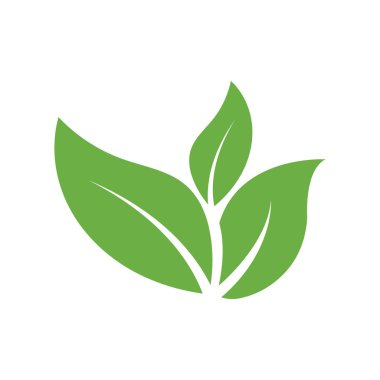 Yaprak Logosu Simgesi Grafik Arkaplan Şablonu