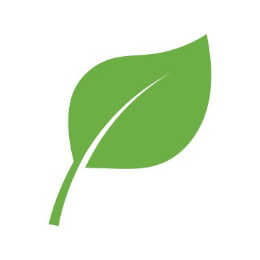 Yaprak Logosu Simgesi Grafik Arkaplan Şablonu