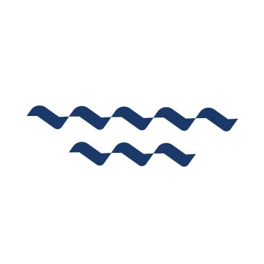 Dalga Logosu Vektör Sanatı, Simgeler ve Grafikler