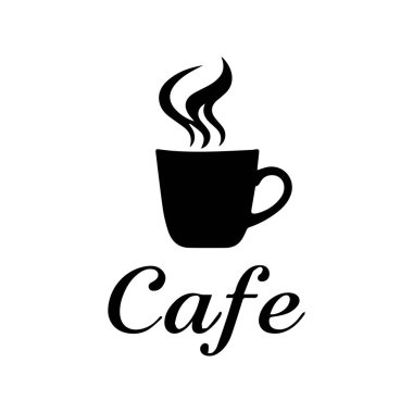 Kahve Kafesi Vektör Logosu Tasarımı Simge Grafiği