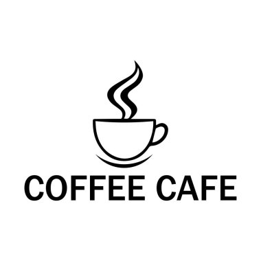 Kahve Kafesi Vektör Logosu Tasarımı Simge Grafiği