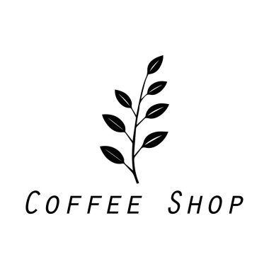 Kahve Dükkanı Vektör Logosu Tasarımı Simge Grafiği