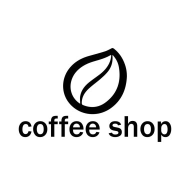 Kahve Dükkanı Vektör Logosu Tasarımı Simge Grafiği