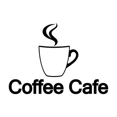 Kahve Kafesi Vektör Logosu Tasarımı Simge Grafiği
