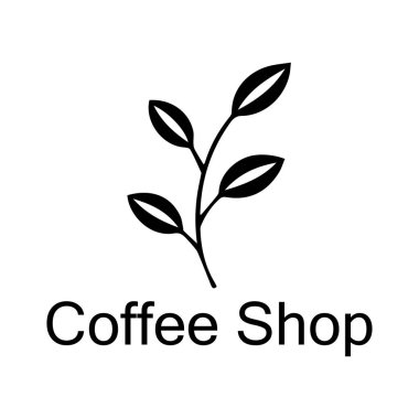 Kahve Dükkanı Vektör Logosu Tasarımı Simge Grafiği