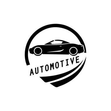 Otomatik araba logosu şablon vektör simgesi