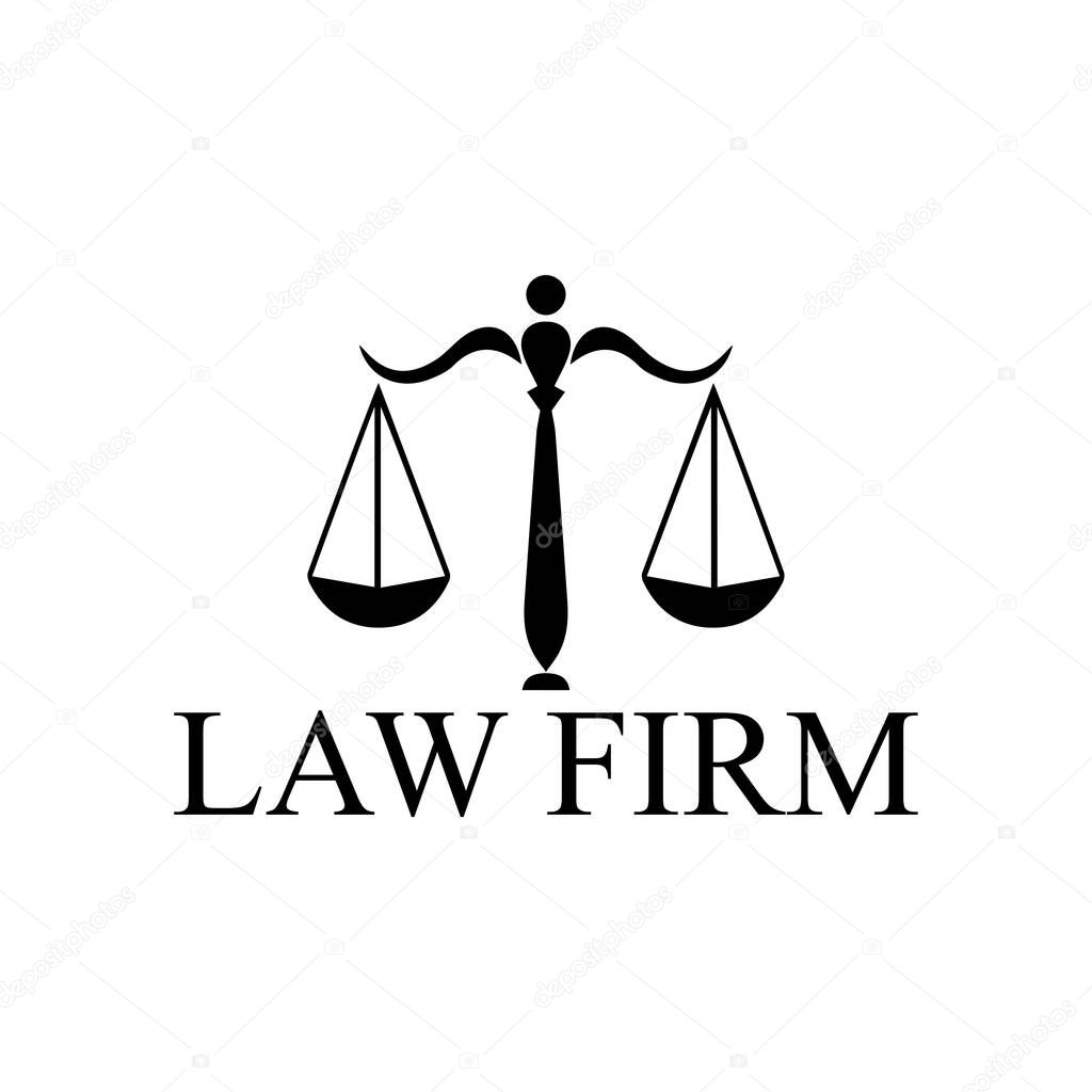 Law firm logo design inspiration vector image