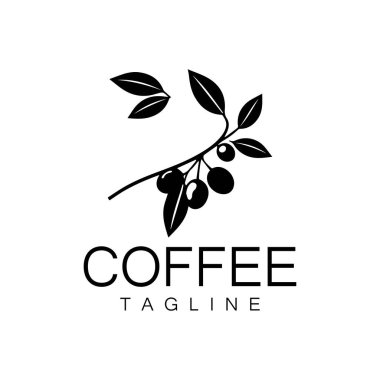 Arabika kahve fincanının logosu ve el yapımı kahve.