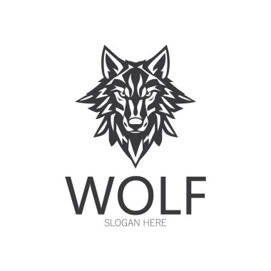 Gece Kurdu soyut logo şablonu tasarımı basit izole arkaplan.