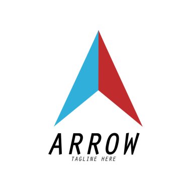 Ok logo tasarımı ikonu illüstrasyon grafiği