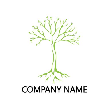 Yeşil Ağaç Logo Vektörü Sanat Simgeleri ve Grafikleri