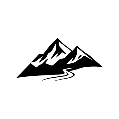 Dağ Logosu Vektör Sanatı, Simgeler ve Grafikler