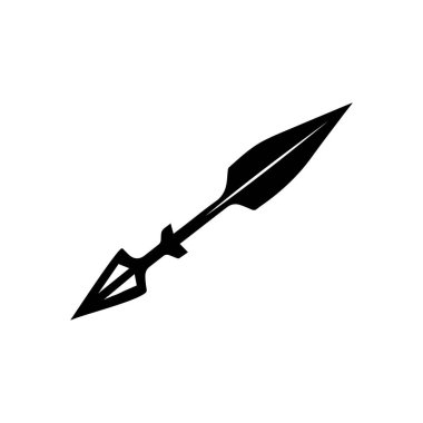  Mızrak logo vektör tasarım şablonu