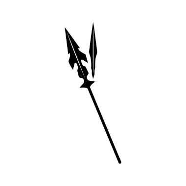  Mızrak logo vektör tasarım şablonu