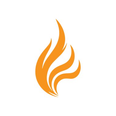  Ateş logosu tasarımı illüstrasyon ve ateş sembolü