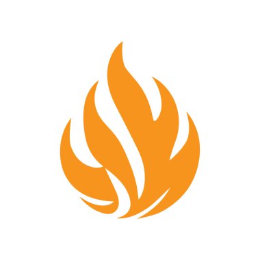  Ateş logosu tasarımı illüstrasyon ve ateş sembolü