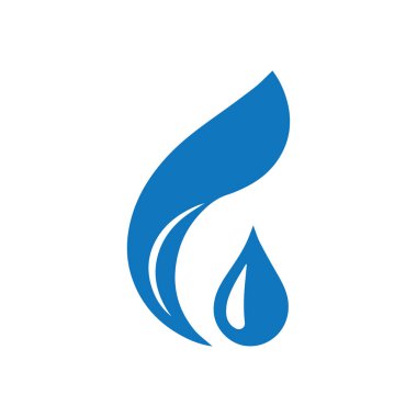 Su logosu çizimi ve ateş sembolü