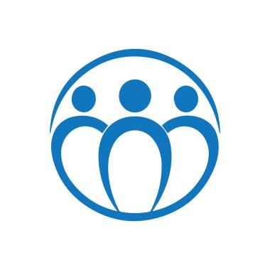 Topluluk logosu tasarımı illüstrasyon ve ateş sembolü