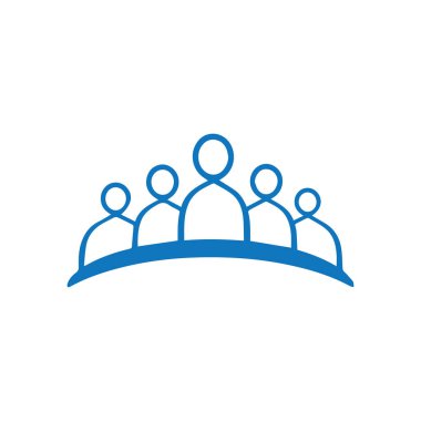 Topluluk logosu tasarımı illüstrasyon ve ateş sembolü