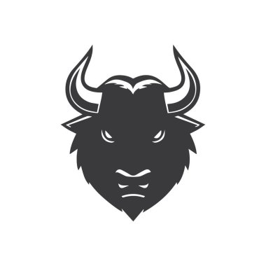 Boğa başlı logo ve sembol çizimi