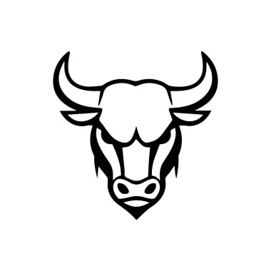 Boğa başlı logo ve sembol çizimi