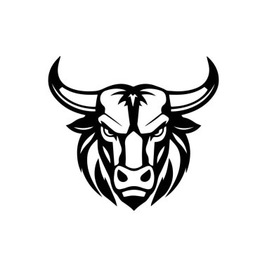 Boğa başlı logo ve sembol çizimi