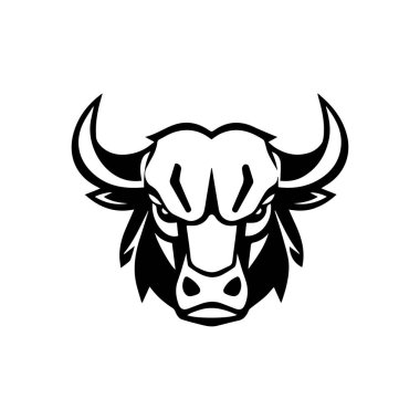 Boğa başlı logo ve sembol çizimi