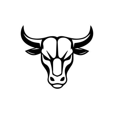 Boğa başlı logo ve sembol çizimi