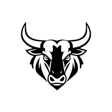 Boğa başlı logo ve sembol çizimi