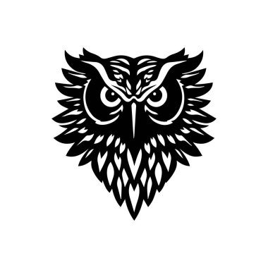 Baykuş logosu ve sembol çizimi