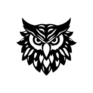 Baykuş logosu ve sembol çizimi