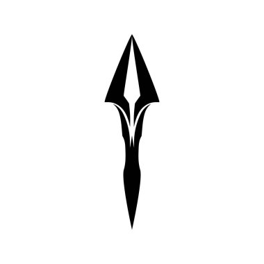 Mızrak Logo Vektör Şablonu Grafiksel