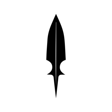 Mızrak Logo Vektör Şablonu Grafiksel