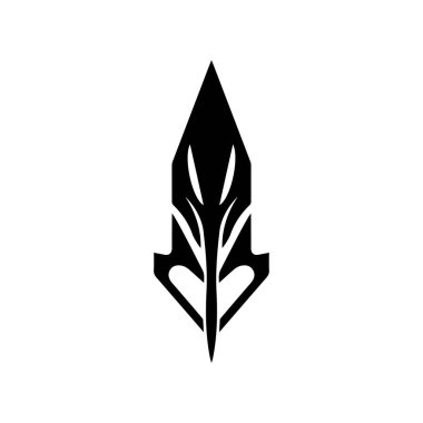 Mızrak Logo Vektör Şablonu Grafiksel