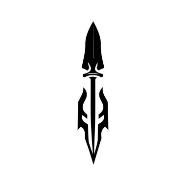 Mızrak Logo Vektör Şablonu Grafiksel