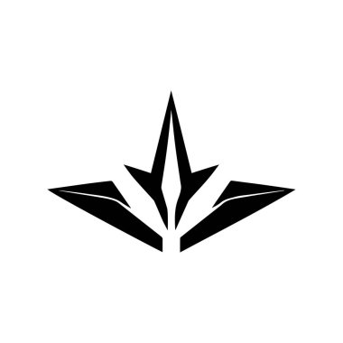 Mızrak Logo Vektör Şablonu Grafiksel