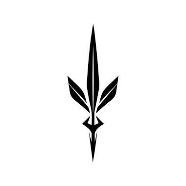 Mızrak Logo Vektör Şablonu Grafiksel