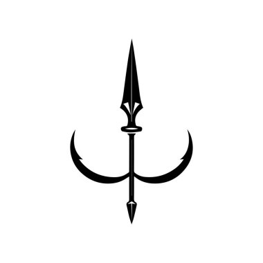 Mızrak Logo Vektör Şablonu Grafiksel