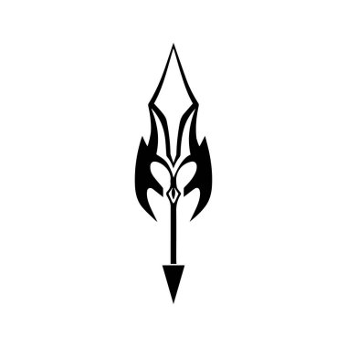 Mızrak Logo Vektör Şablonu Grafiksel