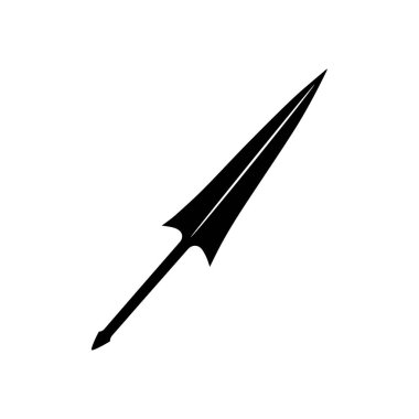 Mızrak Logo Vektör Şablonu Grafiksel