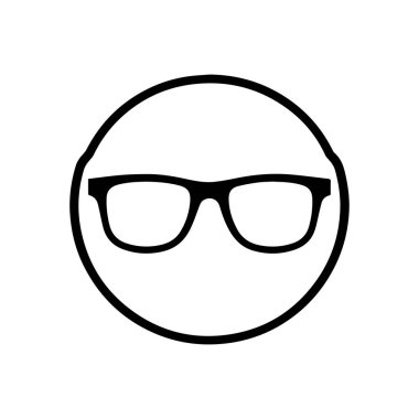 Gözlüklü Logo Vektör Resmi Grafiği