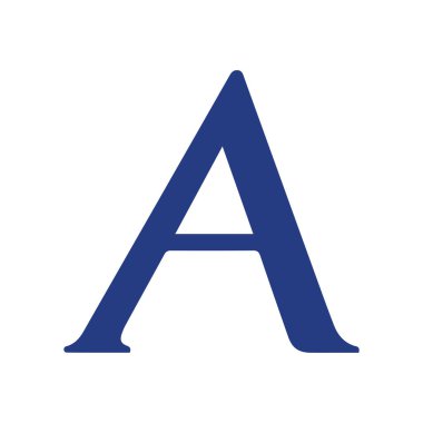 Yaratıcı harf A logo tasarımı grafiği