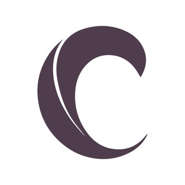 Yaratıcı C harfi logo tasarımı grafiği