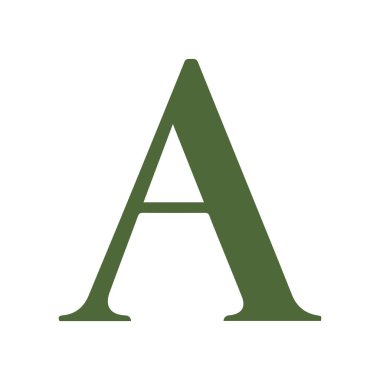 Yaratıcı harf A logo tasarımı grafiği