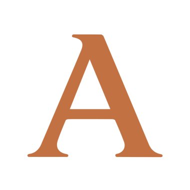 Yaratıcı harf A logo tasarımı grafiği