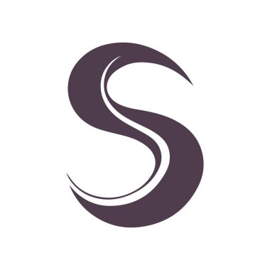 Yaratıcı S harfi logo tasarımı grafiği